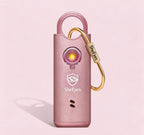 SheEyes Pro rose pink personal safety alarm keychain