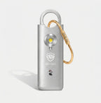 SheEyes Pro silver personal safety alarm USB-C rechargeable
